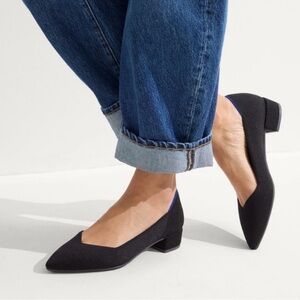 Rothy's The High Point black knit heels with an "In Love Insole". size 9